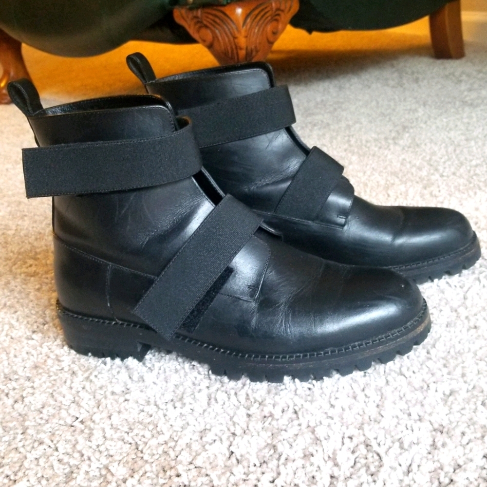 Christopher Kane Leather Platform Boots 37